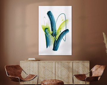 Modern abstract watercolour art by Imperial Art House