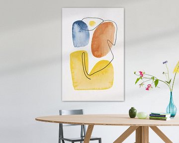 Abstract artwork with watercolour by Imperial Art House
