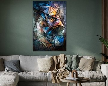 Abstracte kunst met adelaarsmotief van Imperial Art House