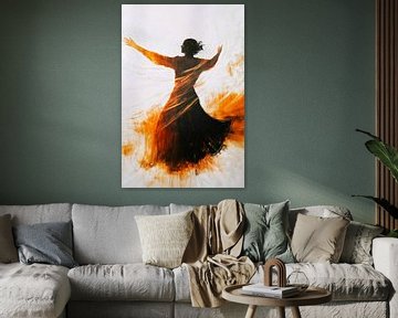 Dansende figuur in abstracte stijl van Imperial Art House