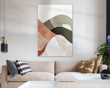 Abstract landschap in aardetinten van Imperial Art House
