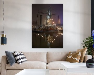 Kerst op stoomsleepboot Hugo van Raoul Baart