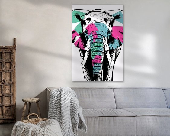 Example of the artwork in a room