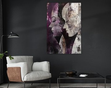 Doppelporträt in violetten Tönen von Imperial Art House