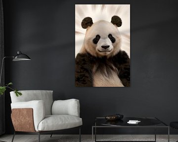 Portrait réaliste de panda