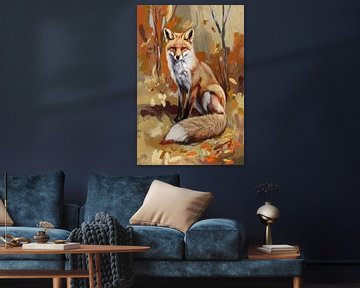 Fox in warm autumn colours by Imperial Art House