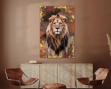 Lion in natural splendour