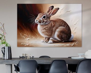 Realistic painting of a rabbit by Imperial Art House