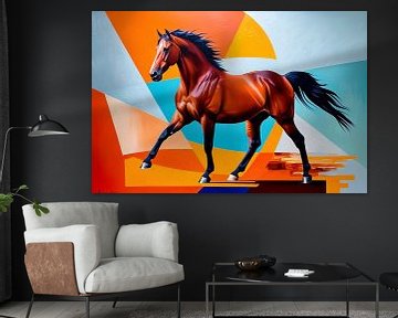 Modern schilderij van een paard van Imperial Art House