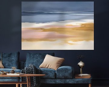 Serene abstracte strandlandschap van Imperial Art House