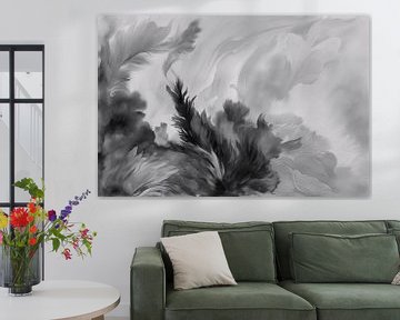 Abstract zwart-wit veerontwerp van Imperial Art House