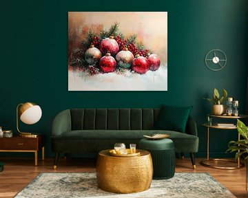 Kerst Sfeer | Feestelijke Kerstballen en Groen van Kunst Kriebels