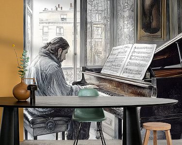 Example of the artwork in a room