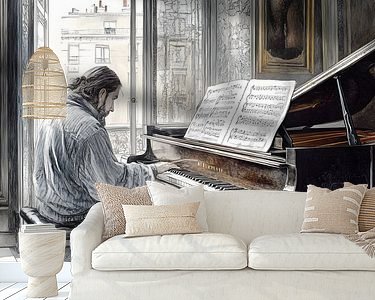 Example of the artwork in a room