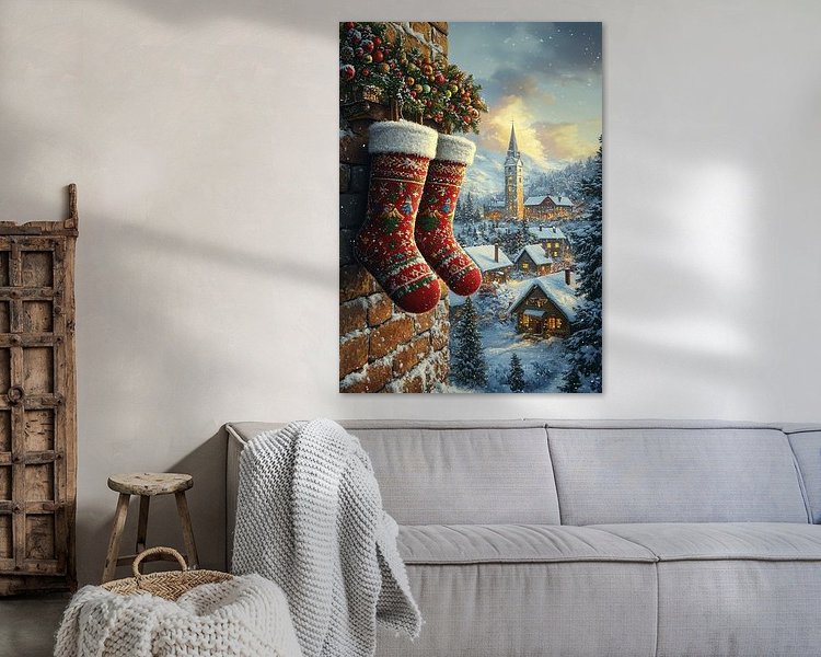 Example of the artwork in a room