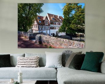 Ulm's old town at the city wall
