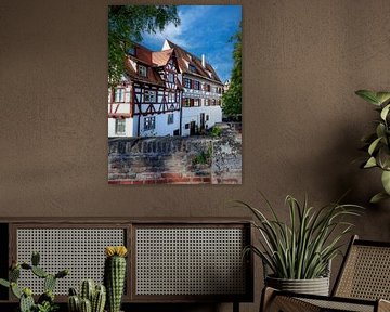 Ulm's old town at the city wall