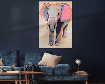 Neon Olifant van Niklas Maximilian