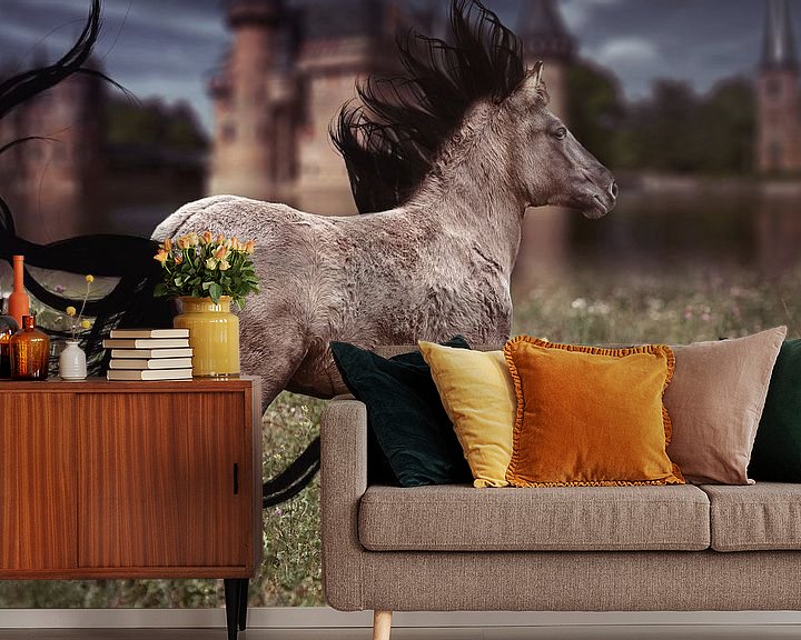 Sfeerimpressie behang: Fantasy paard van PAM fotostudio