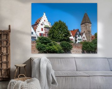 The Metzgerturm in Ulm on the historic city wall
