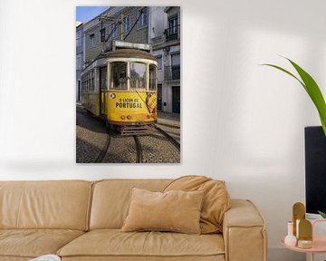 Tram 28 in focus - Beautiful Lisbon by Rolf Schnepp