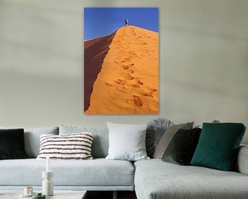 Walk the dune - Namib, Namibia by W. Woyke