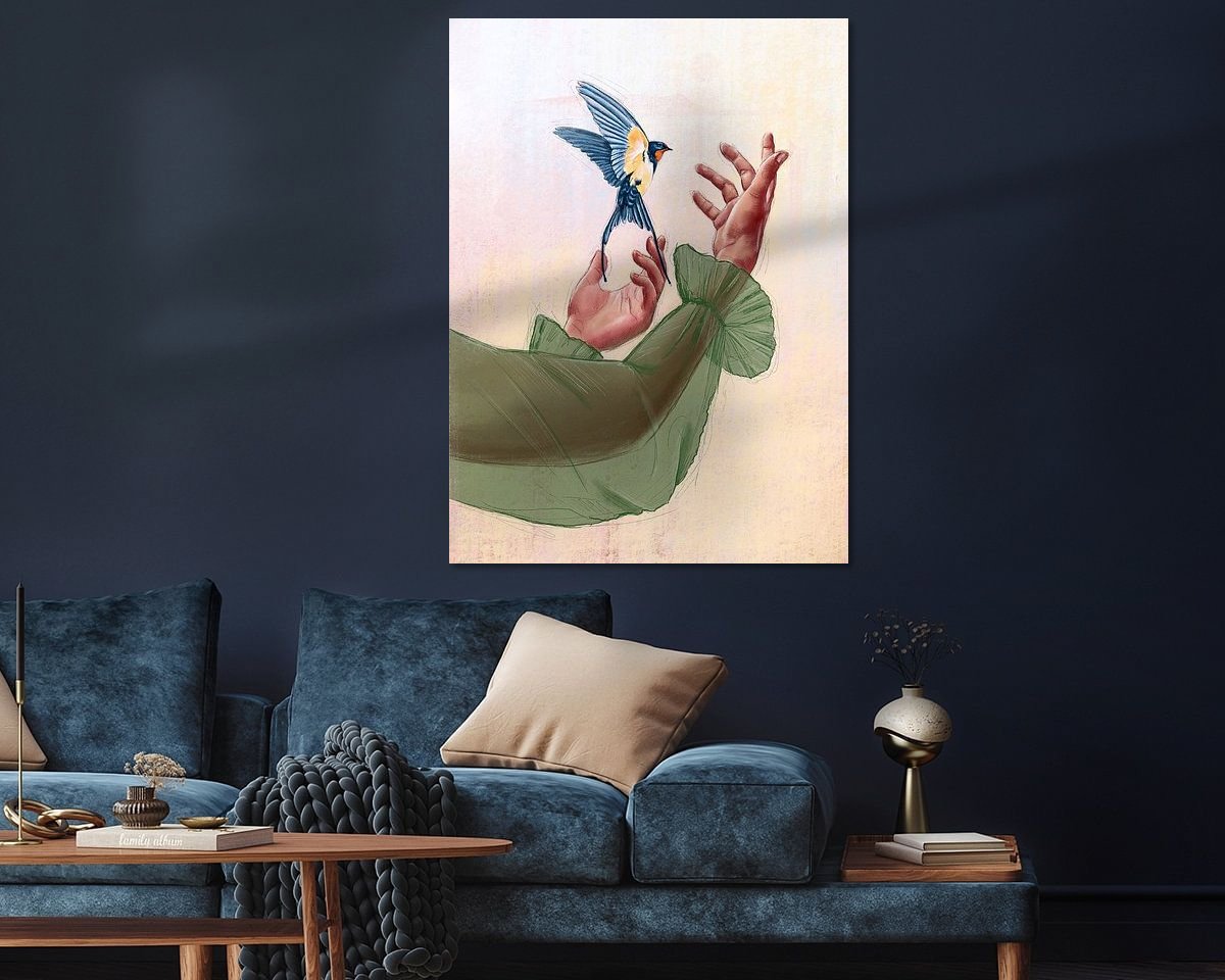 Example of the artwork in a room