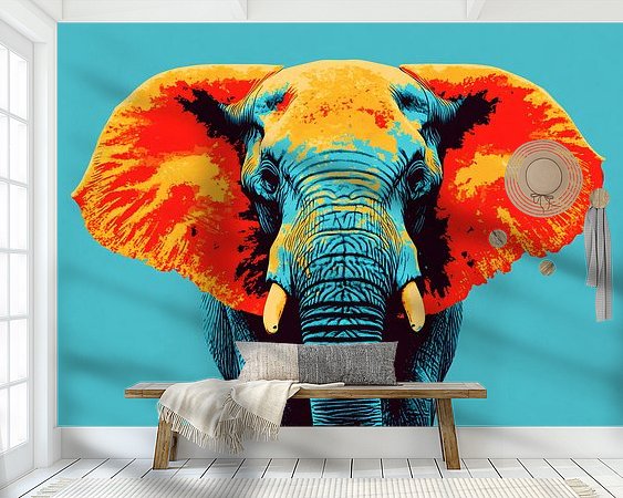 Example of the artwork in a room