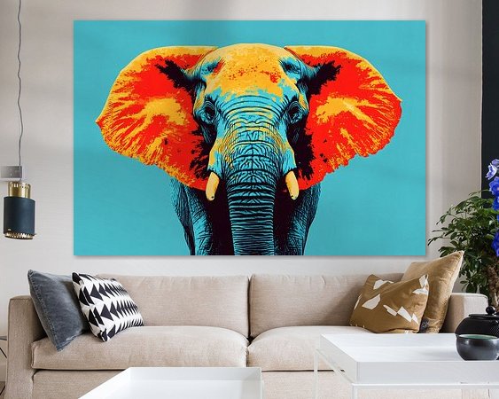 Example of the artwork in a room