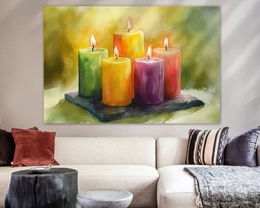 Example of the artwork in a room