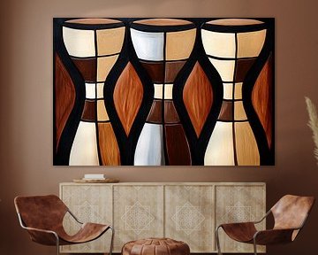 Abstract drum shapes artwork by Imperial Art House