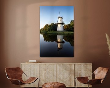 Molen de Hoop in Middelburg met reflectie van Captured Created by Cathleen