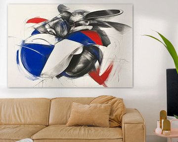 Abstract kunstwerk met levendige kleuren van Imperial Art House