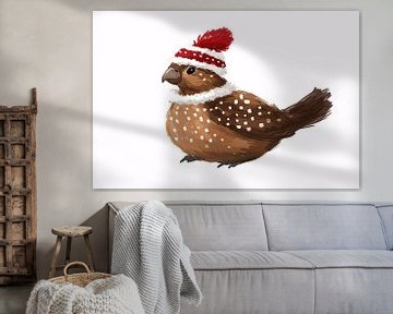 Feestelijke mus met kerstmuts van Imperial Art House