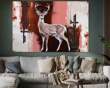 Hert in abstracte stijl van Imperial Art House