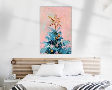 Gold Star Christmas by Wonderful Art
