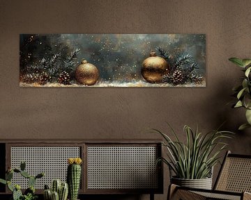 Kerstballen | Feestelijke Dennentakken met Ballen van Kunst Kriebels