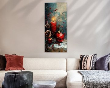 Kerst Rood | Rood Kersttafereel van Kunst Kriebels