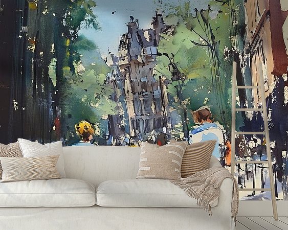 Example of the artwork in a room