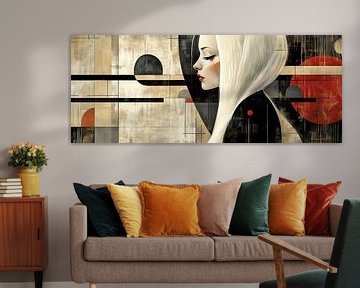 Vrouwenportret | Silent Red Symphony van De Mooiste Kunst