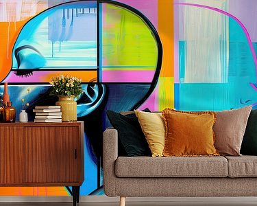 Example of the artwork in a room