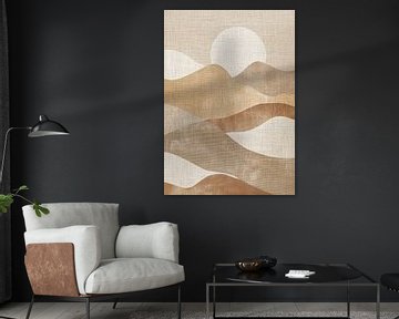 Landscape Painting | Evening Calm Peaks by Modern Collection