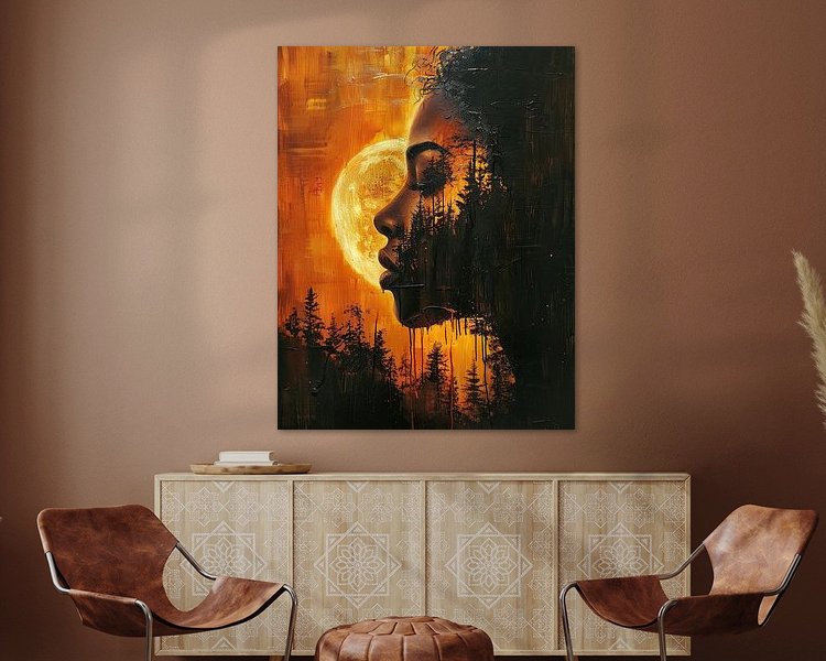 Example of the artwork in a room