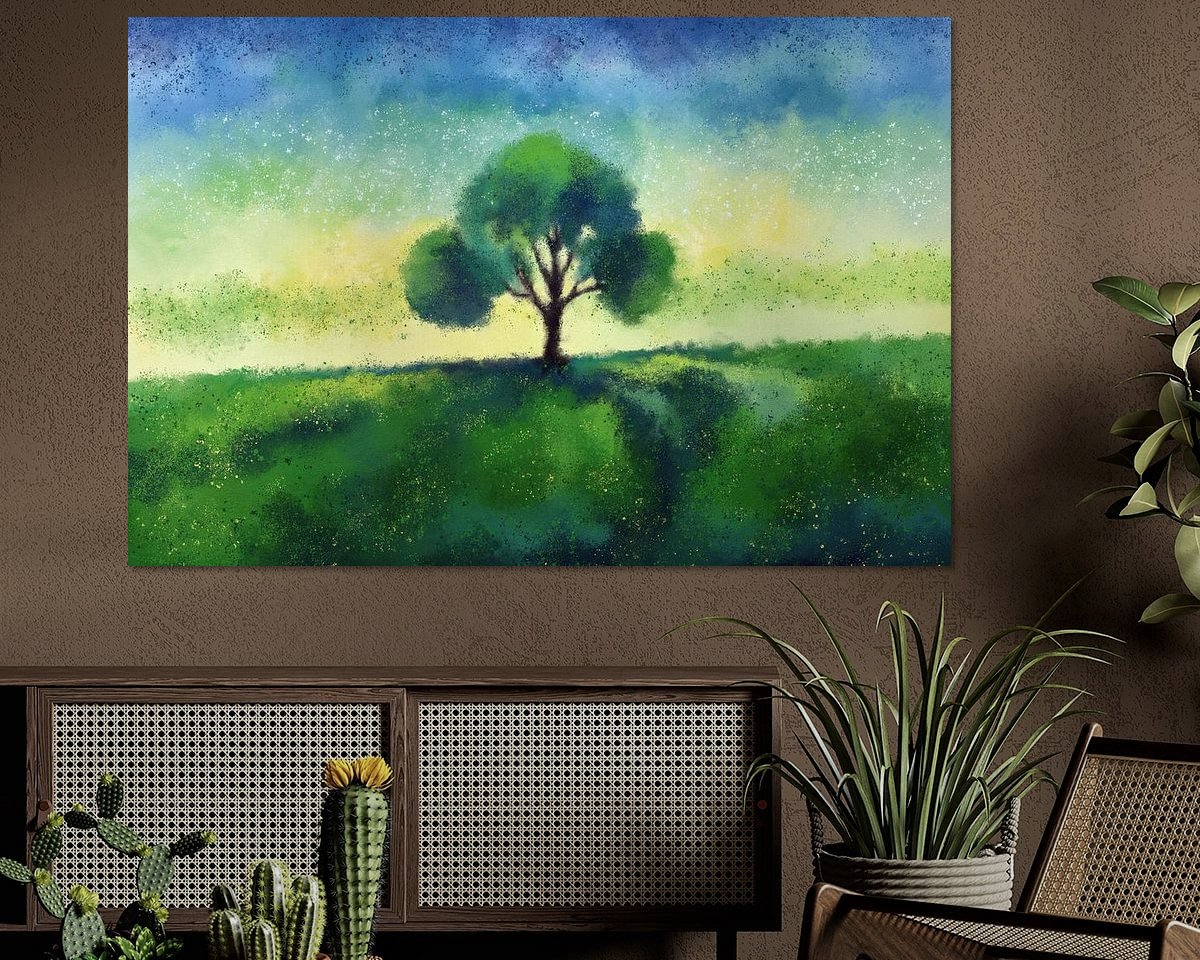 Example of the artwork in a room