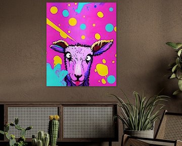 The funny sheep Cringe by DJF by Dean Jayson Freeman Art | Level Up your Home