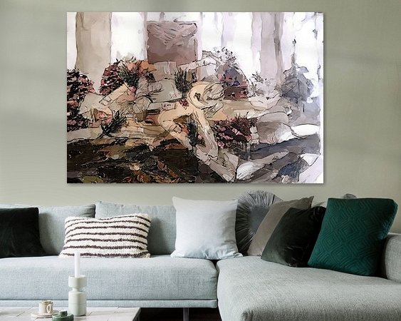 Example of the artwork in a room