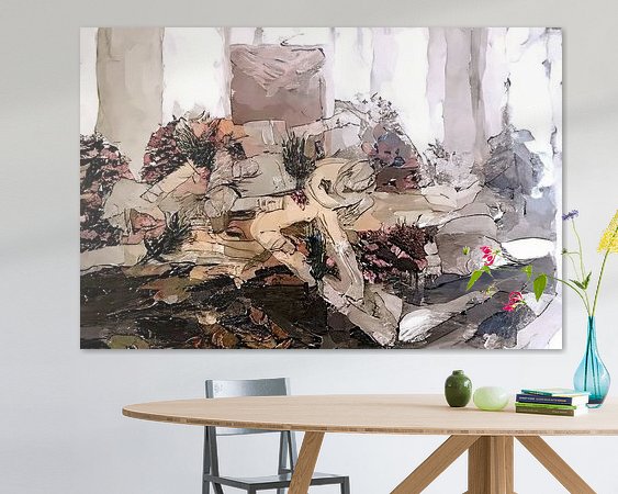 Example of the artwork in a room