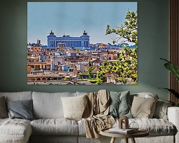 Dächer und Kuppeln in Rom von Sergio Pazzano