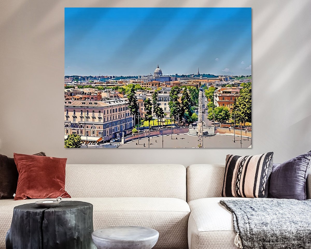 Example of the artwork in a room