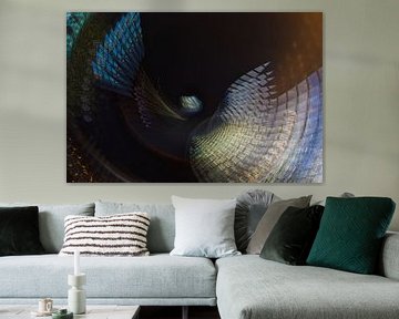 Abstract beeld, samengesteld uit 9 foto's (5) van Anne Ponsen